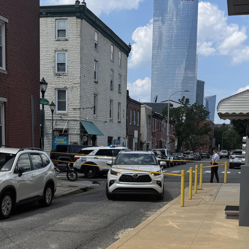 Aftermath of crash at South and LeCount St taken by a witness at the scene. Photo courtesy of Ashley Lepera, a local resident and witness.